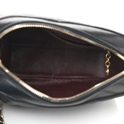 Chanel Lambskin Quilted Small Diamond CC Camera Case Black 5 of 12
