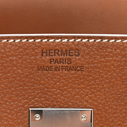 Hermes Natural Barenia Faubourg Birkin 35 Fauve 6 of 13