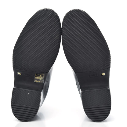 Gucci Coated Fabric Kitt Wellie Boots 39 Black 5 of 9