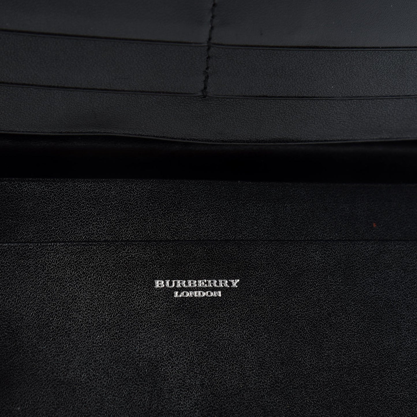 House Check Continental Wallet Black