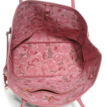 Louis Vuitton Monogram Articles de Voyage Ikat Neverfull MM Rose Velours 5 of 8