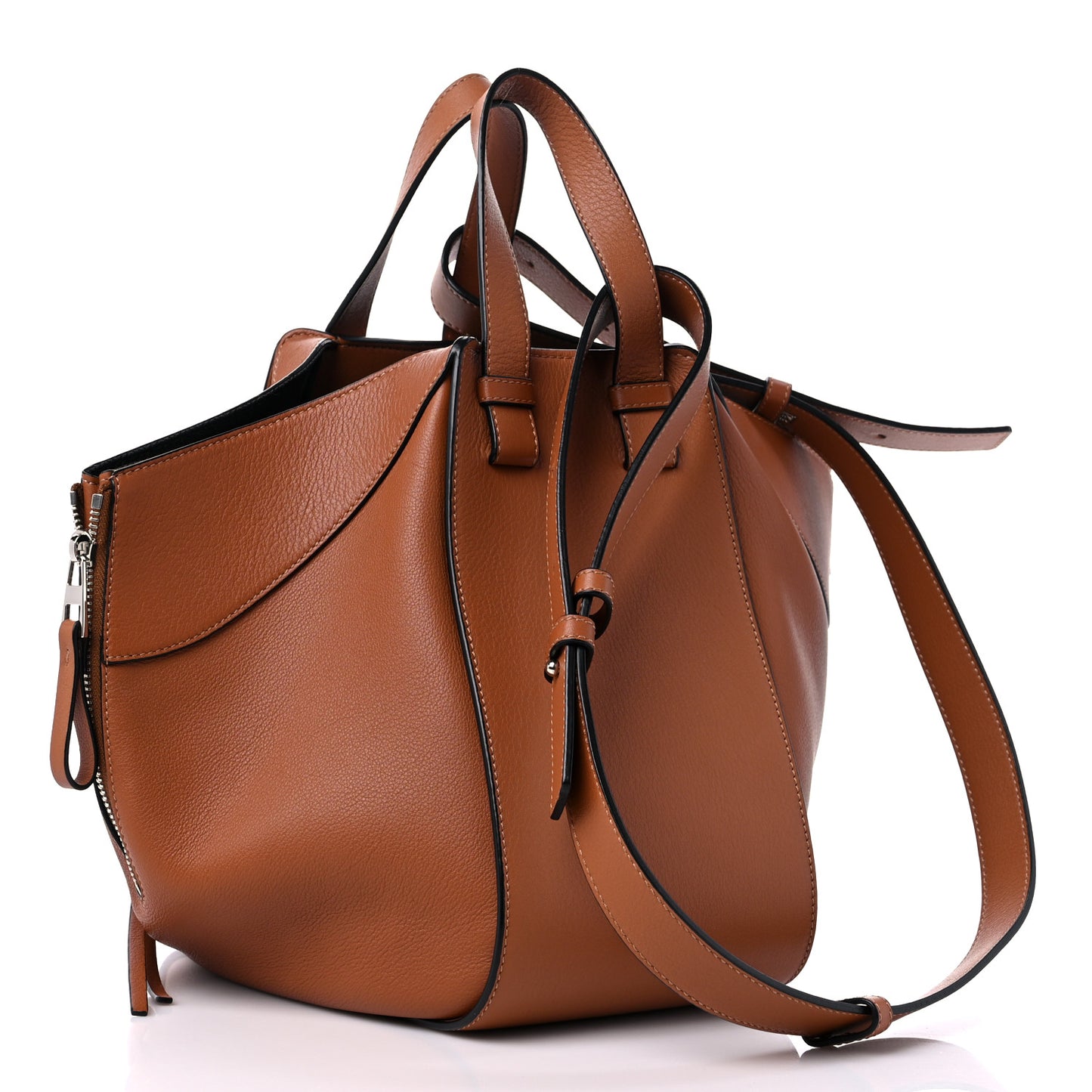 Calfskin Small Hammock Shoulder Bag Tan