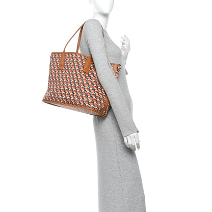 MCM Visetos Medium Liz Reversible Shopper Tote Cognac 2 of 16