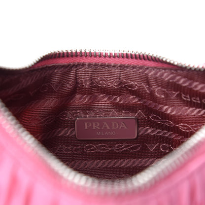 Prada Tessuto Nylon Gaufre Shoulder Bag Begonia 8 of 11