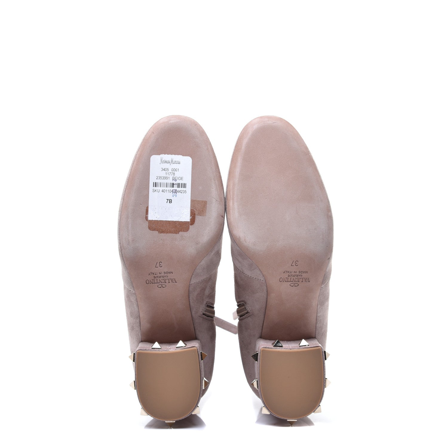 Valentino Garavani Suede Stretch Rockstud 60mm Ankle Boots 37 Poudre 7 of 10
