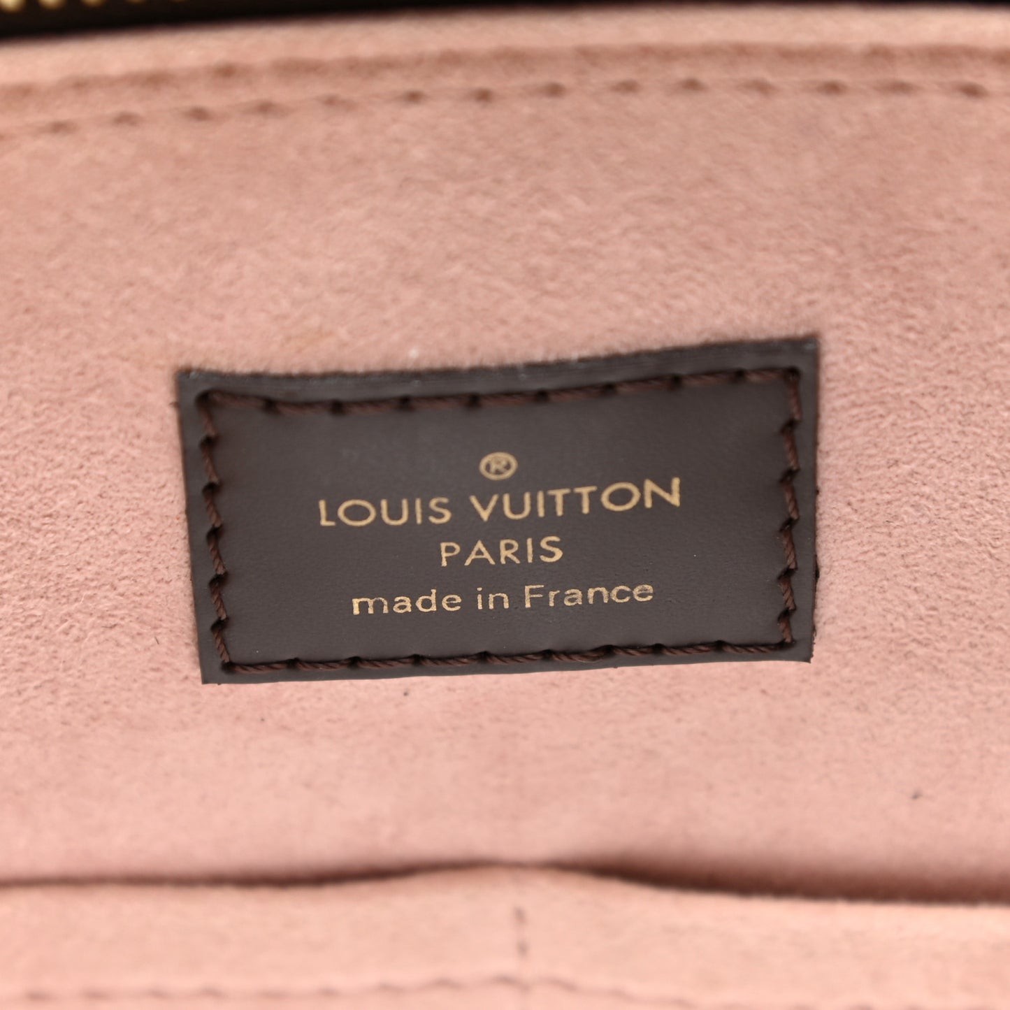 Cuir Taurillon Damier Ebene Normandy Magnolia