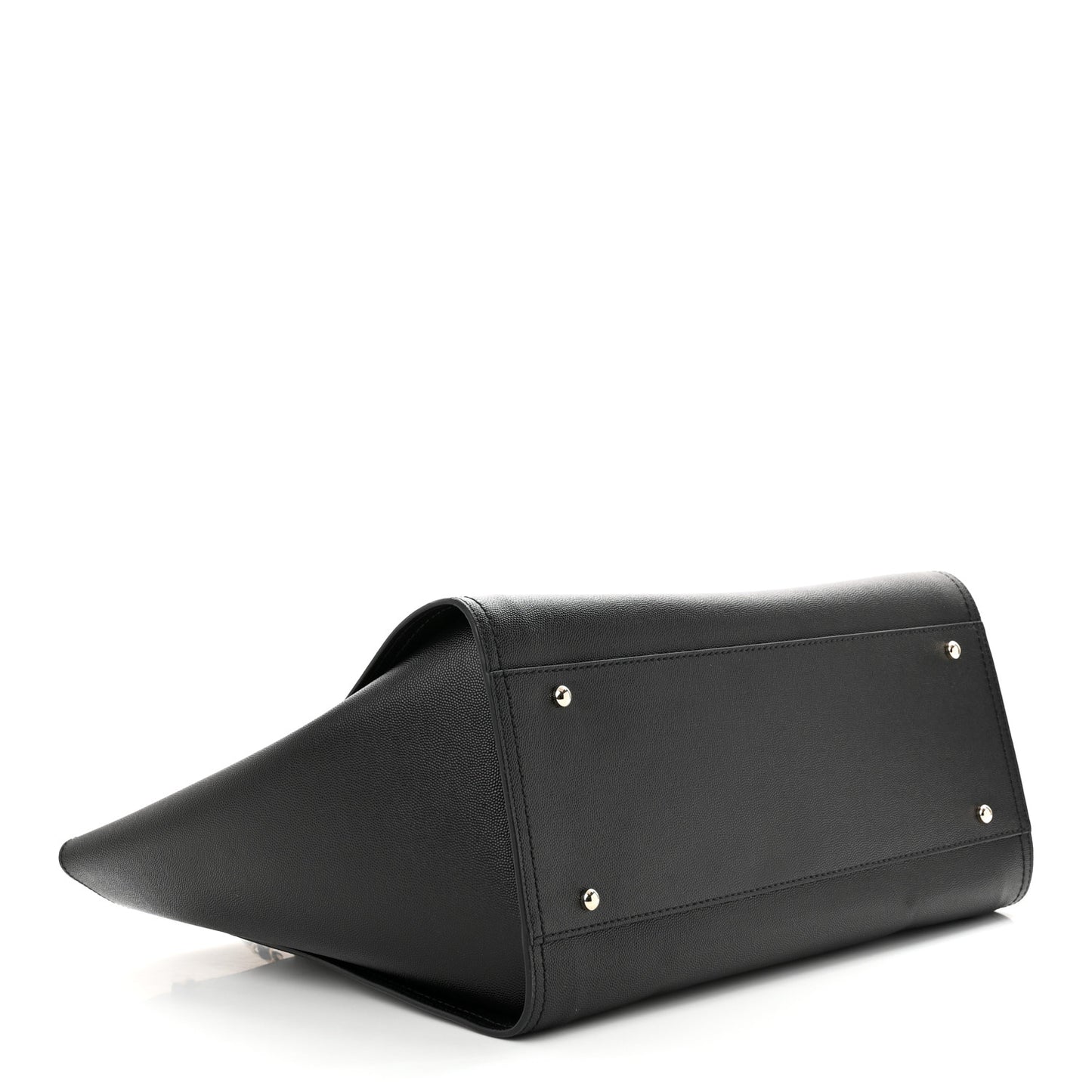 Caviar Medium Studded Deauville Tote Black