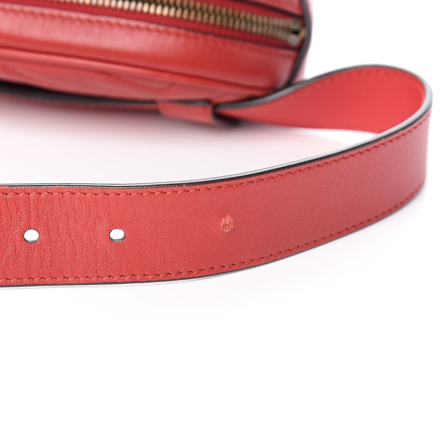 Calfskin Matelasse GG Marmont Belt Bag 85 34 Hibiscus Red