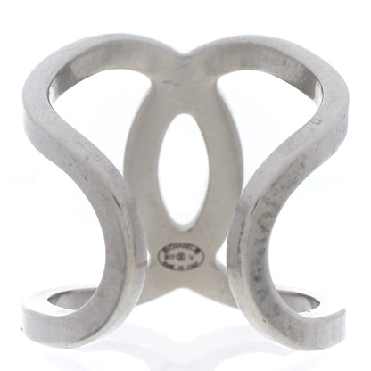 Chanel Metal CC Ring 55 7.25 Silver 3 of 6