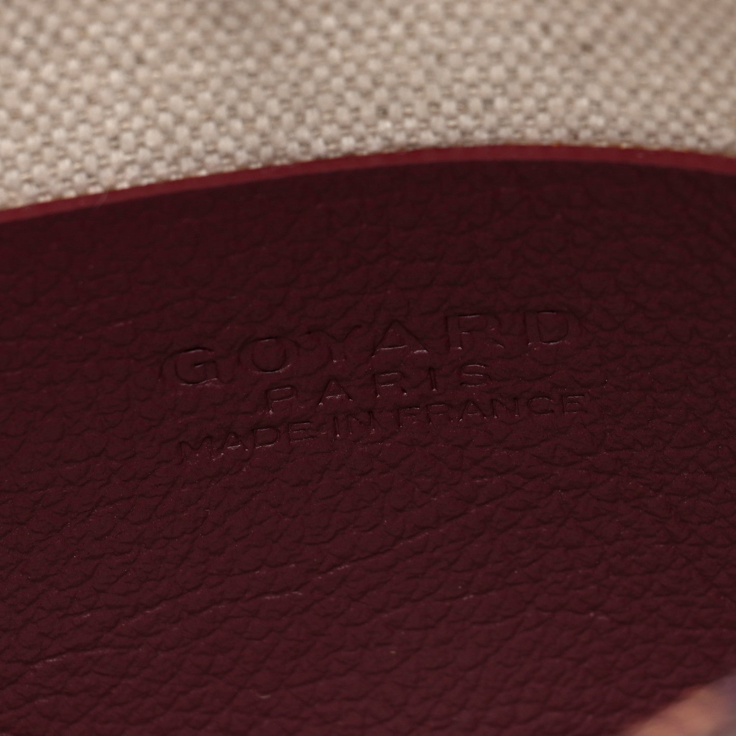 Goyard Goyardine Plumet Wallet Clutch Burgundy 8 of 11