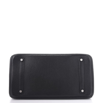 Hermes Taurillon Clemence Birkin 35 Black 7 of 44