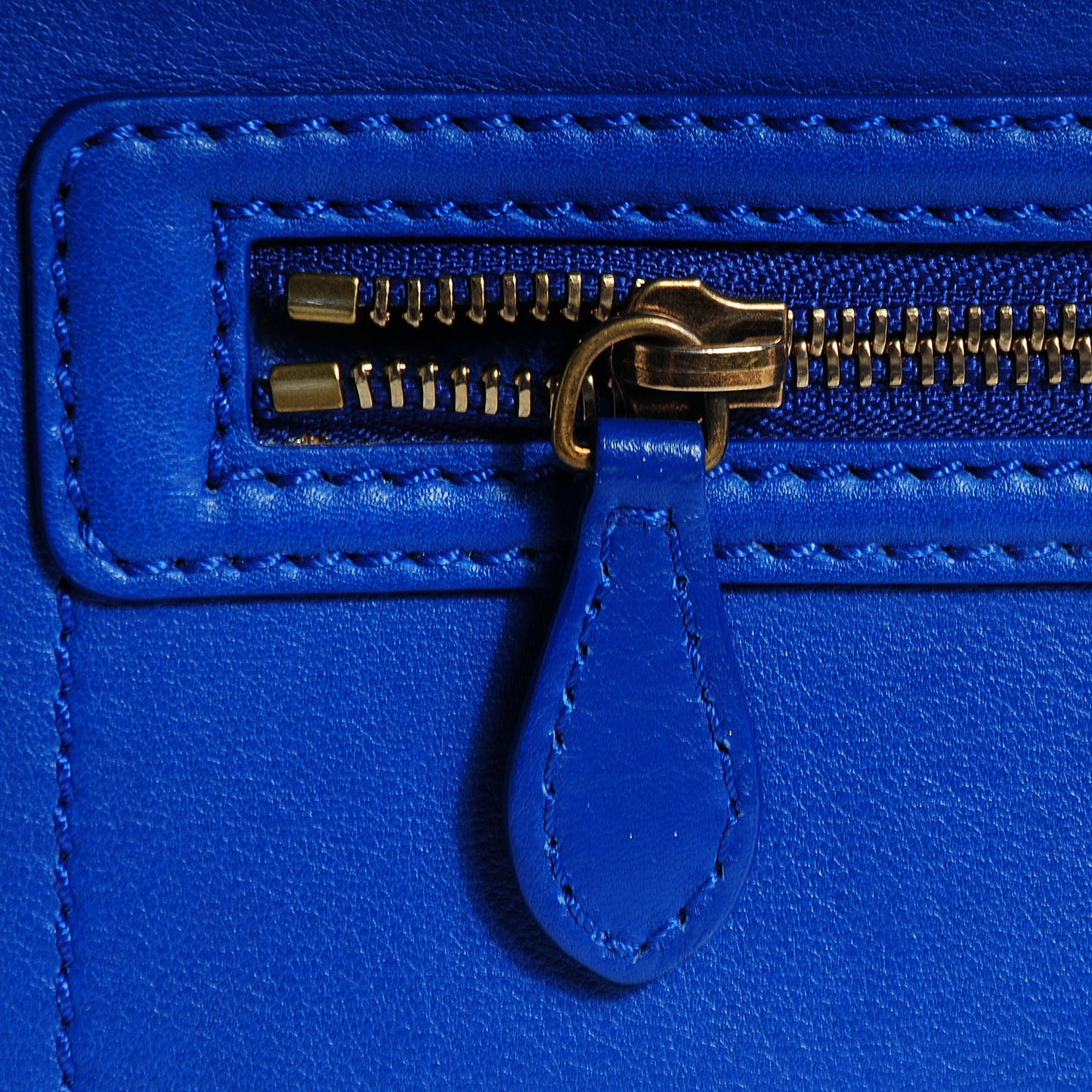 Smooth Calfskin Mini Luggage Royal Blue
