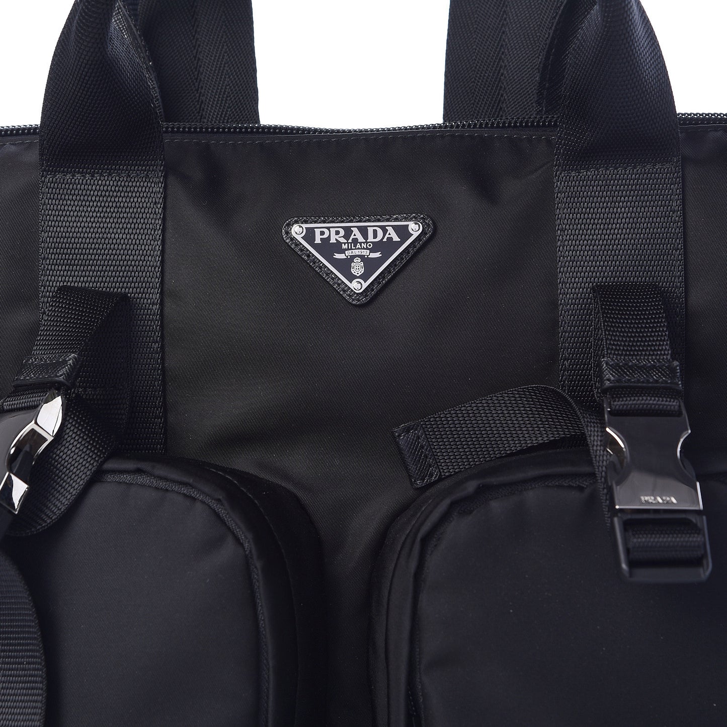 Tessuto Nylon Montagna Tote Backpack Black