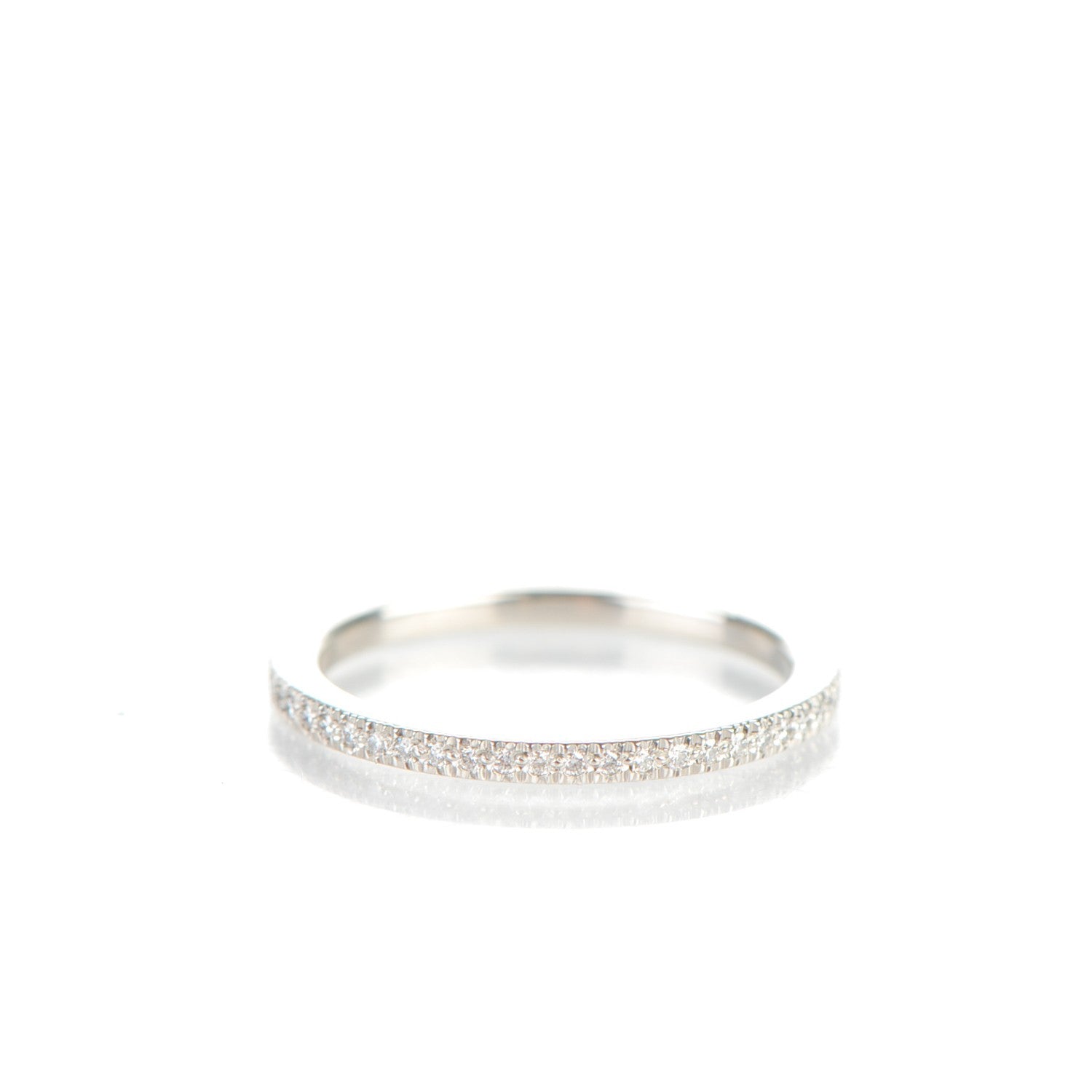 Tiffany Platinum Diamond Lucida Eternity Wedding Band Ring 5 3 of 5