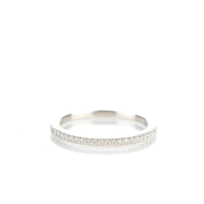 Tiffany Platinum Diamond Lucida Eternity Wedding Band Ring 5 3 of 5
