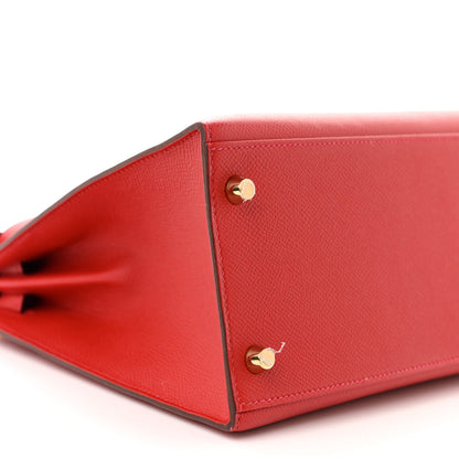 Hermes Epsom Kelly Sellier 28 Rouge Casaque 9 of 16