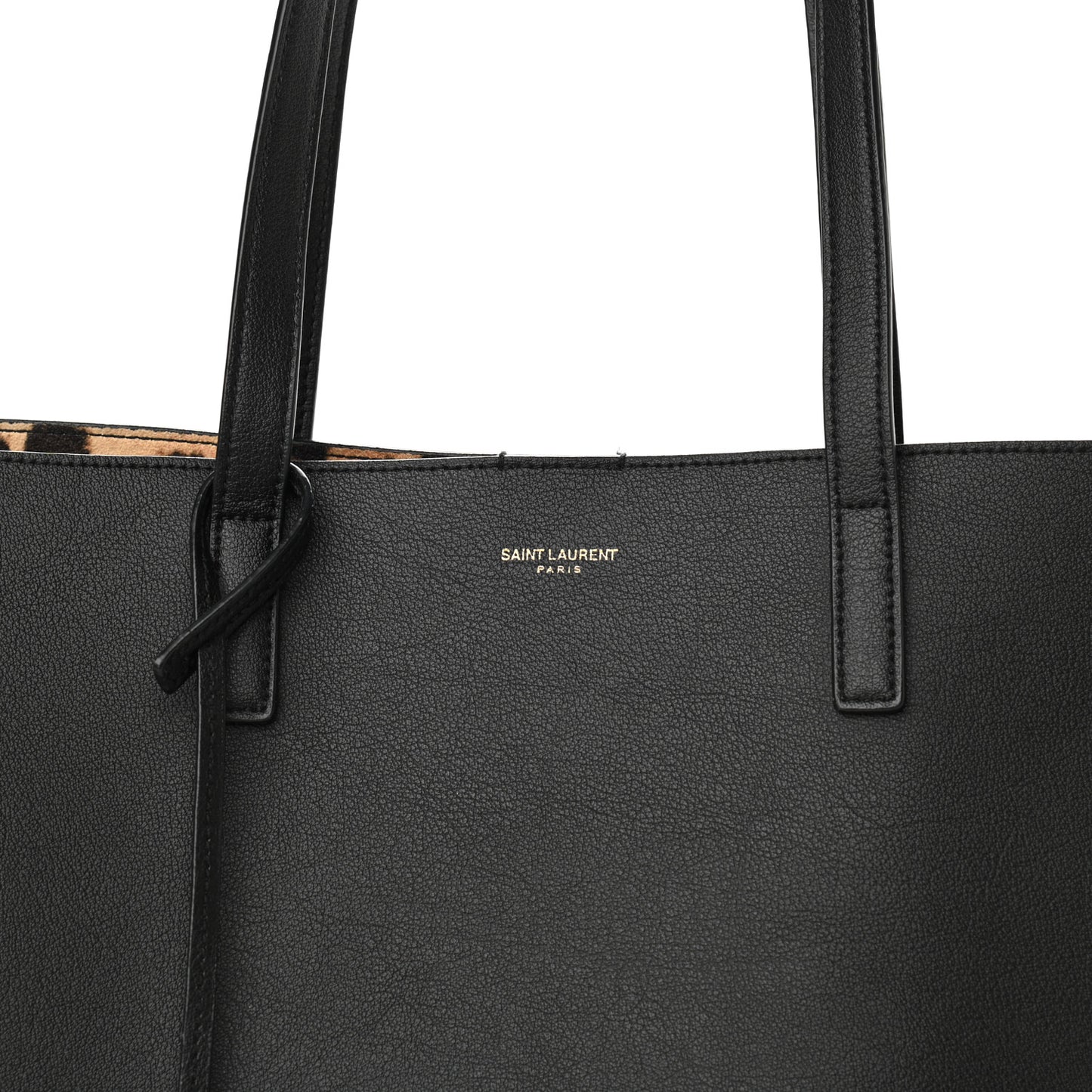 Calfskin Large Shopping Tote Black