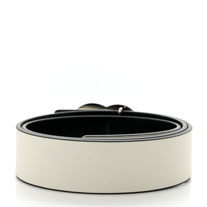 Chanel Calfskin CC Reversible Belt 85 34 Black White 3 of 7
