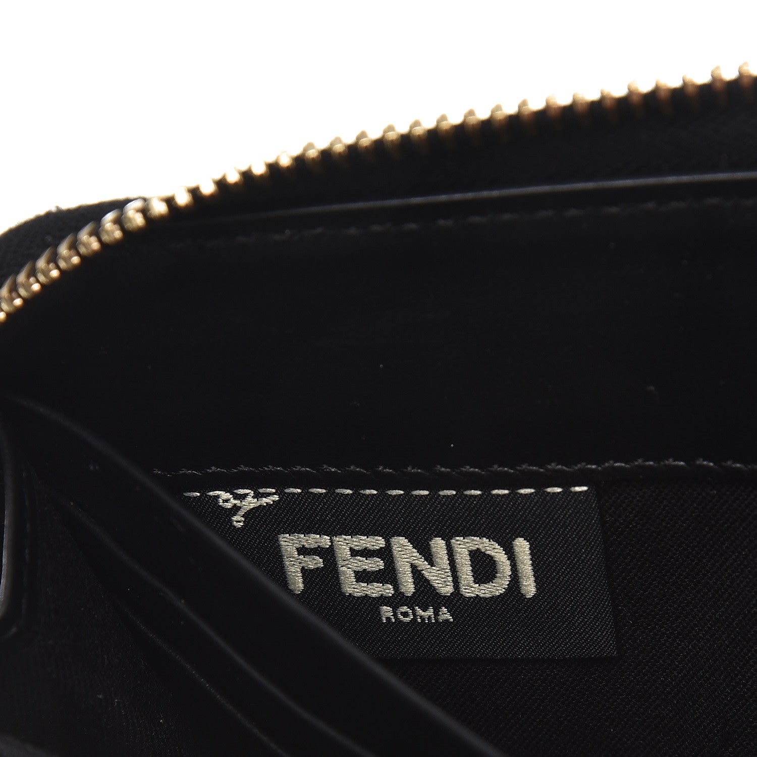 Fendi Vitello Rainbow Continental Wallet Black 9 of 10