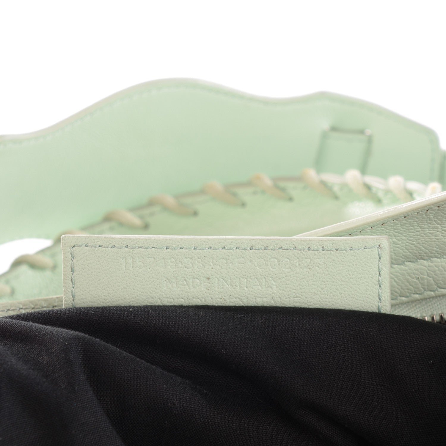 Balenciaga Chevre Silver Metallic Edge Hardware City Vert Anis 6 of 9