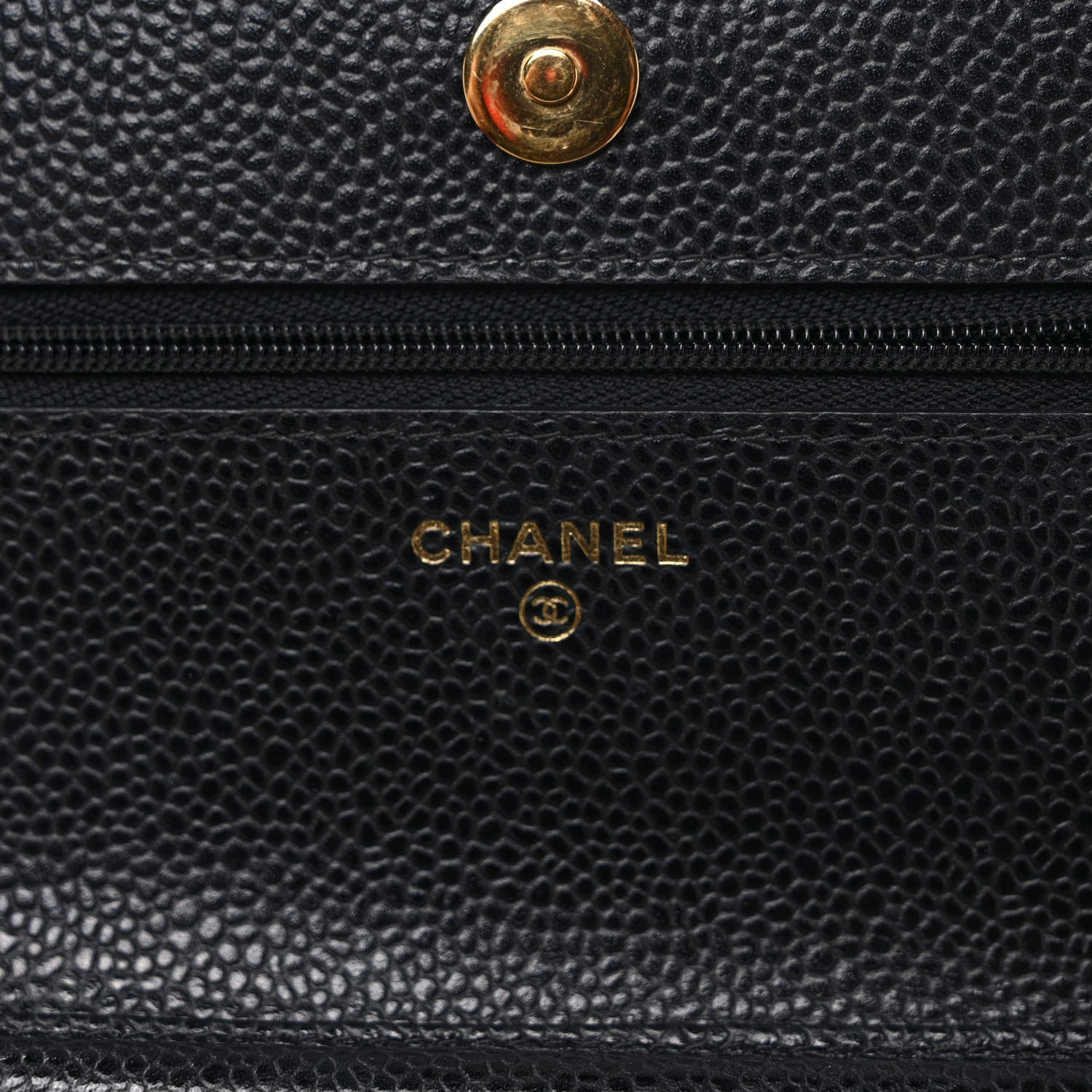 Chanel Caviar Quilted Wallet on Chain WOC Black 6 of 10