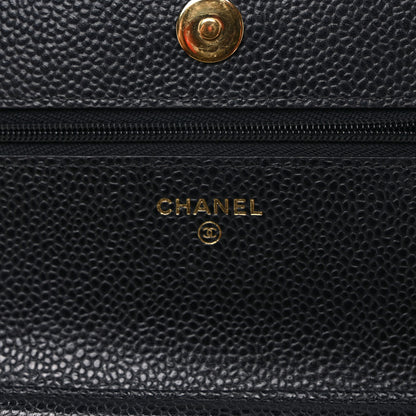 Chanel Caviar Quilted Wallet on Chain WOC Black 6 of 10