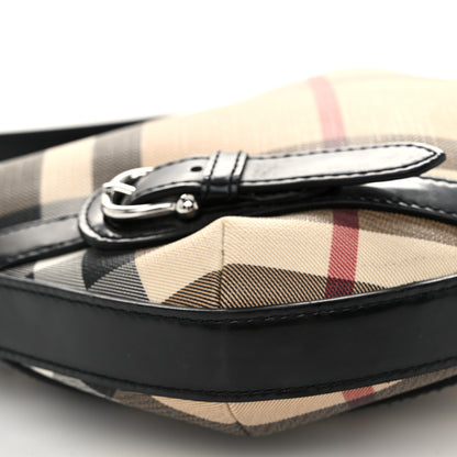 Burberry Supernova Check Buckle Hobo Black 9 of 10