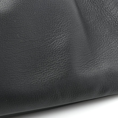 The Row Grained Calfskin Small Everyday Shoulder Bag Black 9 of 9