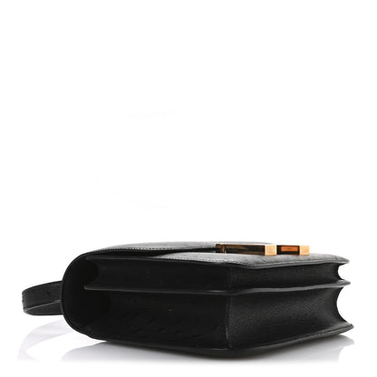 Hermes Ostrich Constance 24 Black 5 of 12