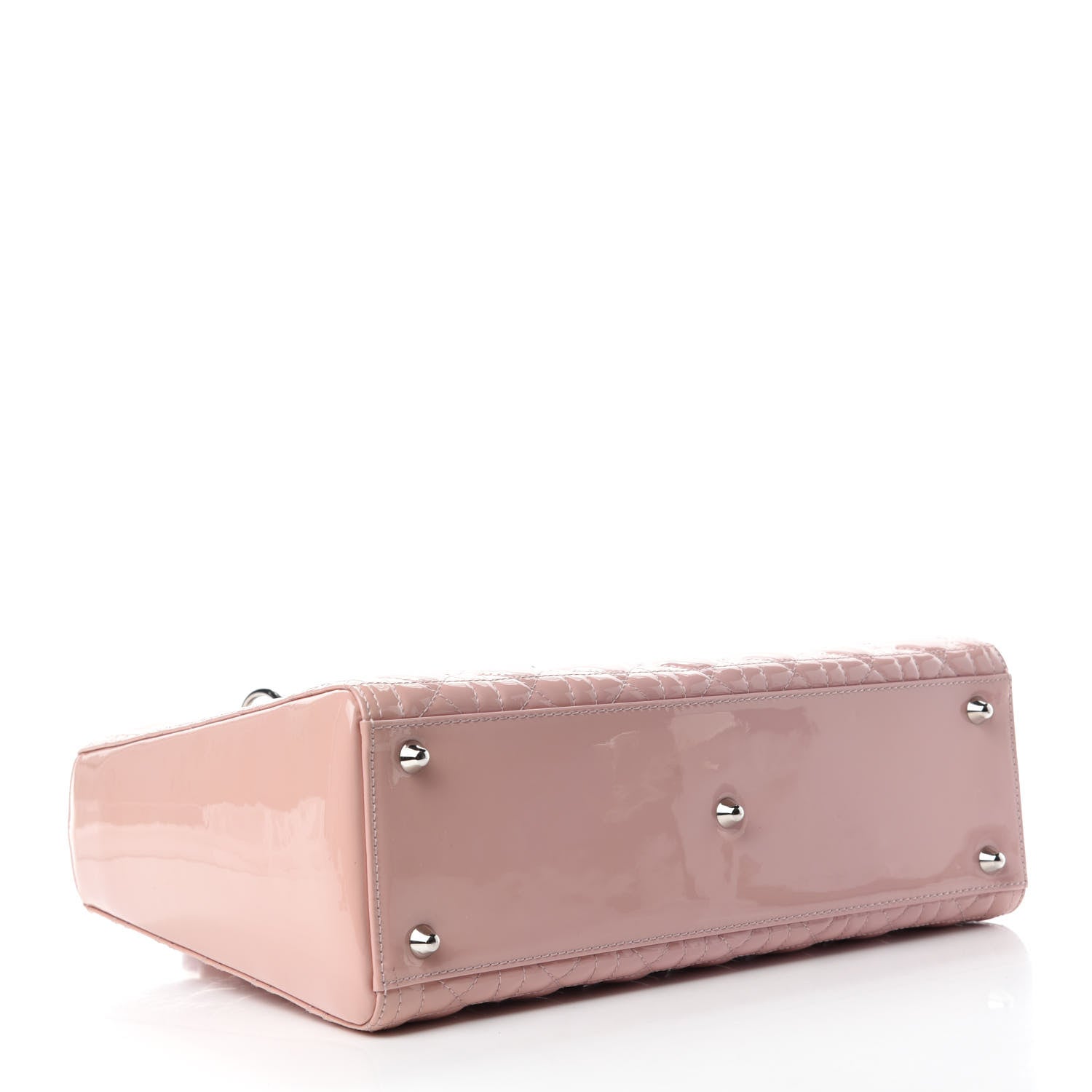 Christian Dior Patent Cannage Large Lady Dior Pink 4 of 12