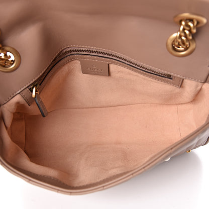 Gucci Calfskin Matelasse Studded Mini Pearly GG Marmont Shoulder Bag Porcelain Rose 5 of 11