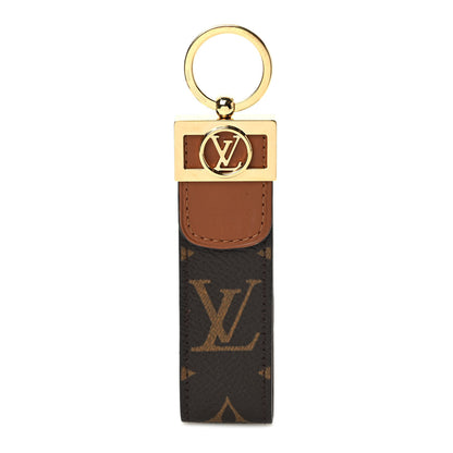 Louis Vuitton Monogram Dauphine Dragonne Bag Charm Key Holder Brown 1 of 6