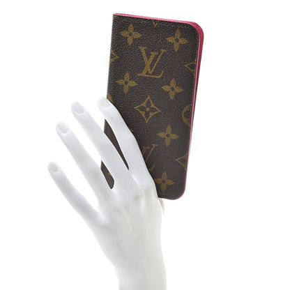 Louis Vuitton Monogram iPhone X/XS Folio Case Rose Pop 2 of 9