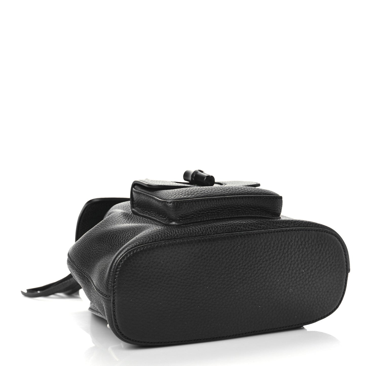 Calfskin Small Bamboo Backpack Black