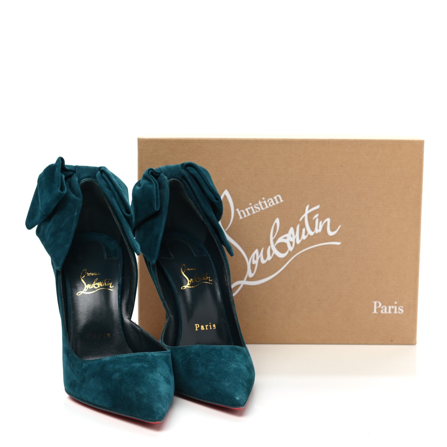 Christian Louboutin Suede Rabakate 100 Pumps 40 Capitaine 8 of 8
