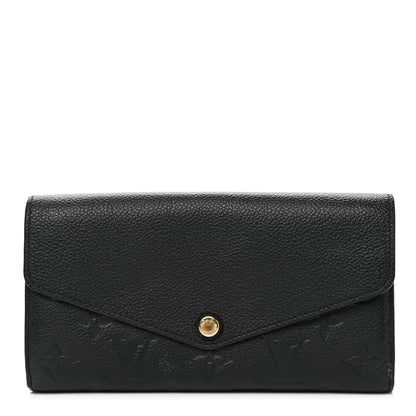 Louis Vuitton Empreinte Sarah Wallet NM Black 1 of 9