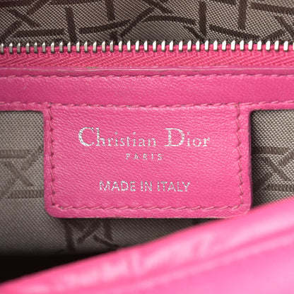 Christian Dior Lambskin Cannage Medium Lady Dior Pink 9 of 15