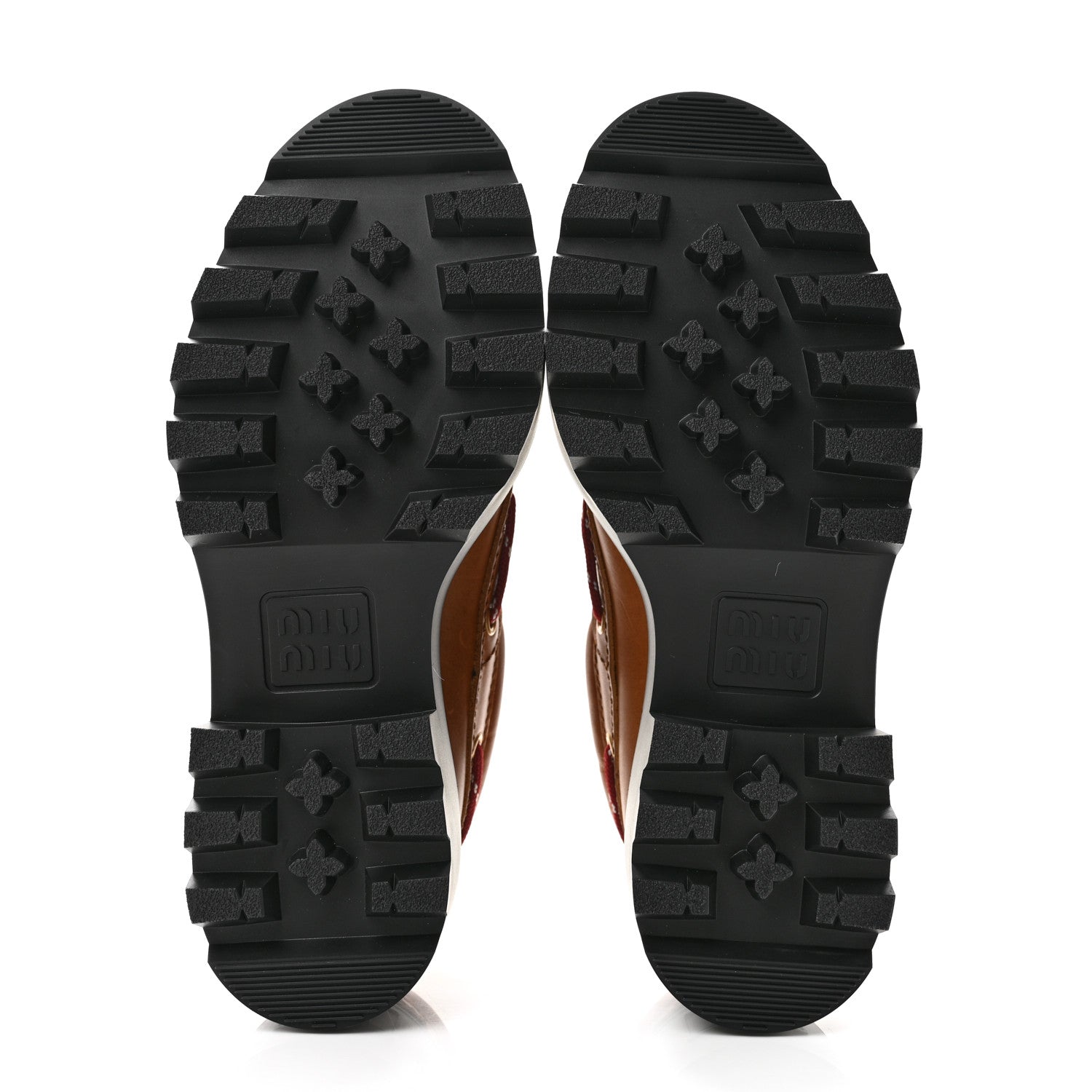 Miu Miu Vitello Platform Loafers 38.5 Cognac 6 of 10