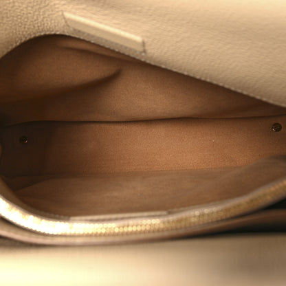 MCM Grained Calfskin Studded Medium Milla Tote Beige 6 of 14