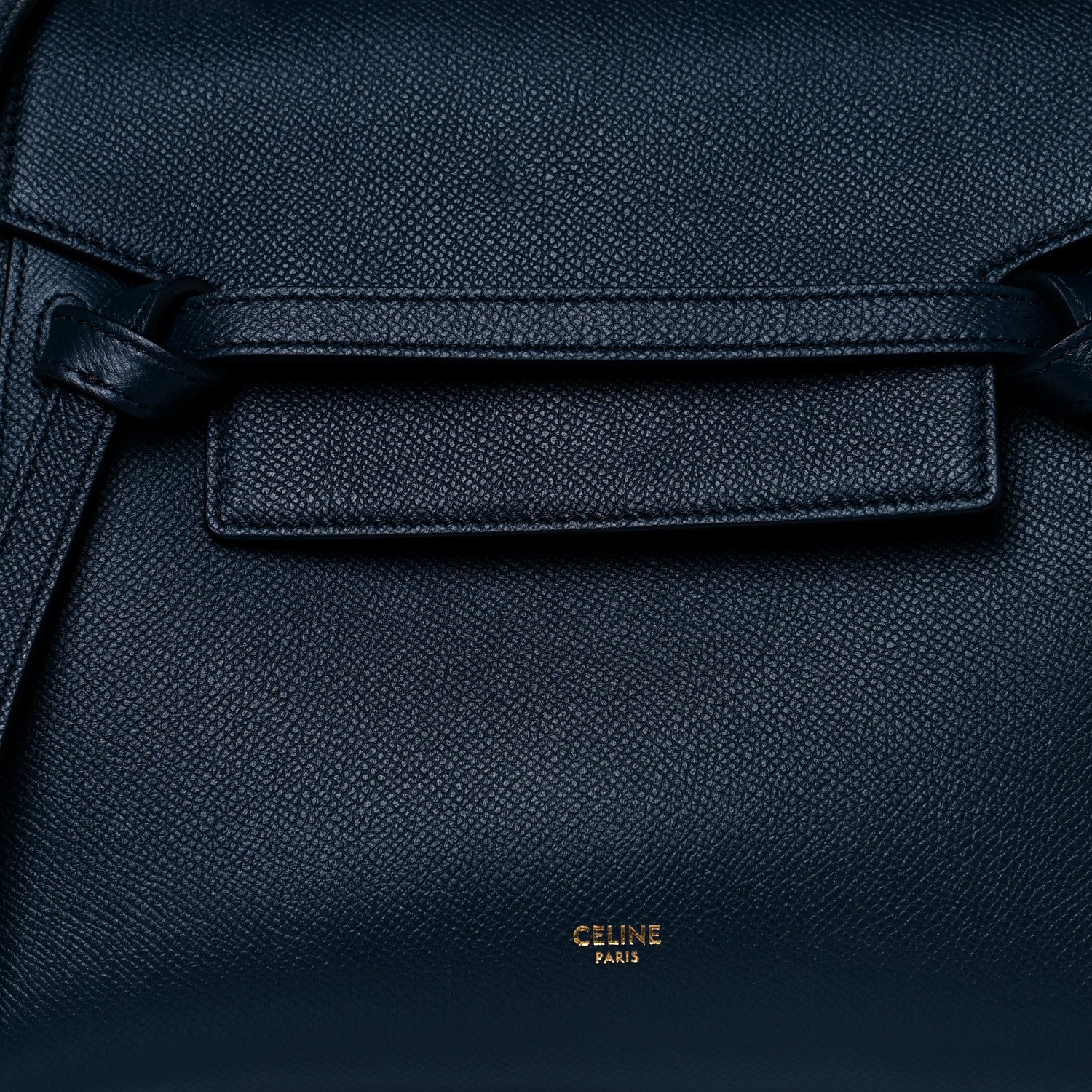 Celine Baby Grained Calfskin Micro Belt Bag Navy Blue 7 of 10