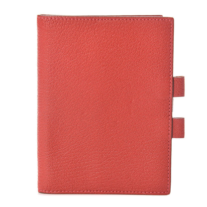 Hermes Chevre Mysore Vision Agenda Cover PM Rouge Casaque 1 of 6