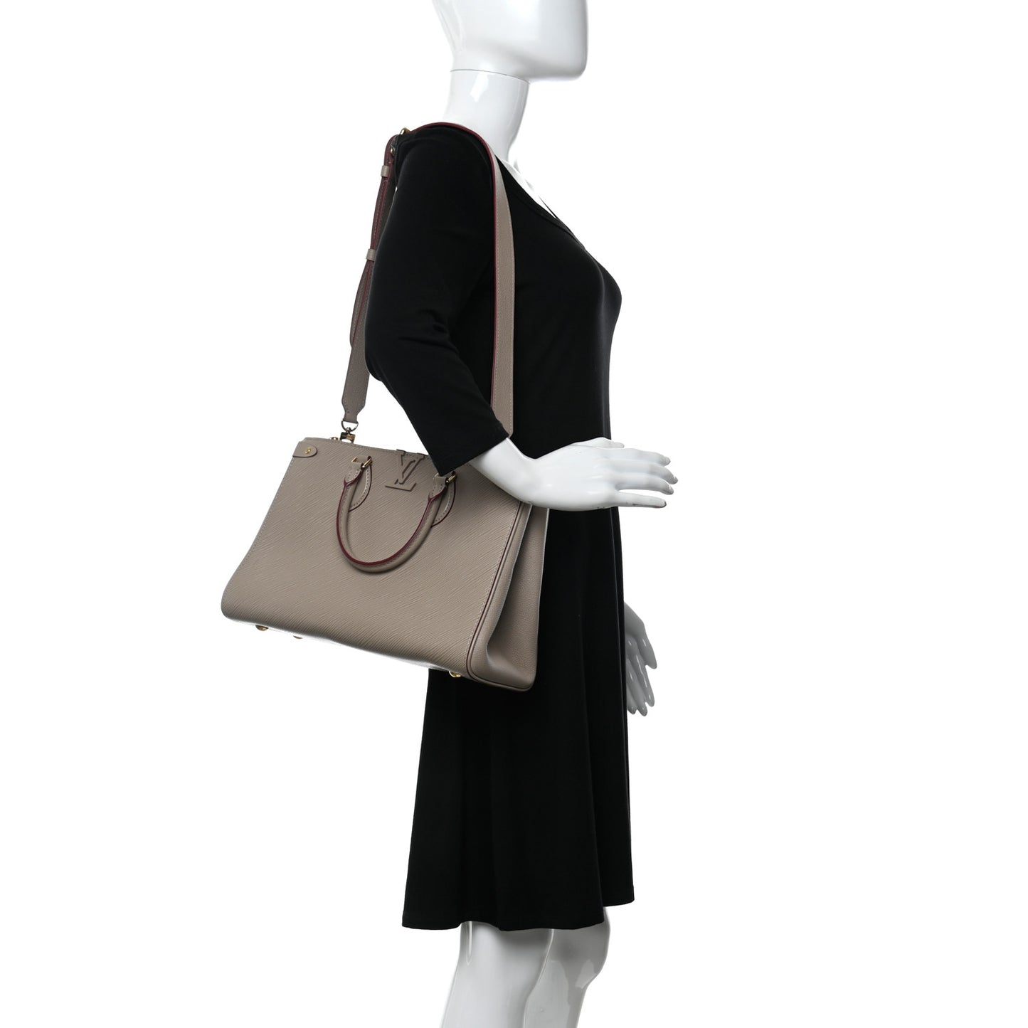 Epi Grenelle Tote MM Galet Grenat