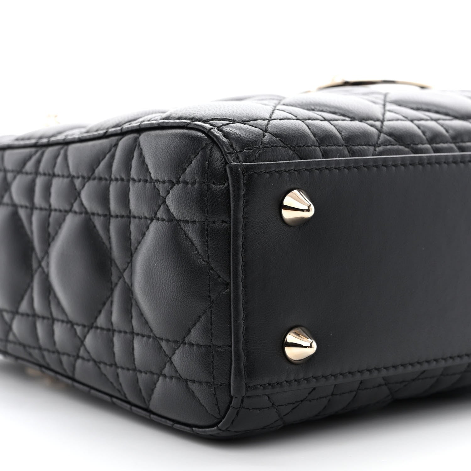 Christian Dior Lambskin Cannage Small My ABCDior Lady Dior Black 9 of 12