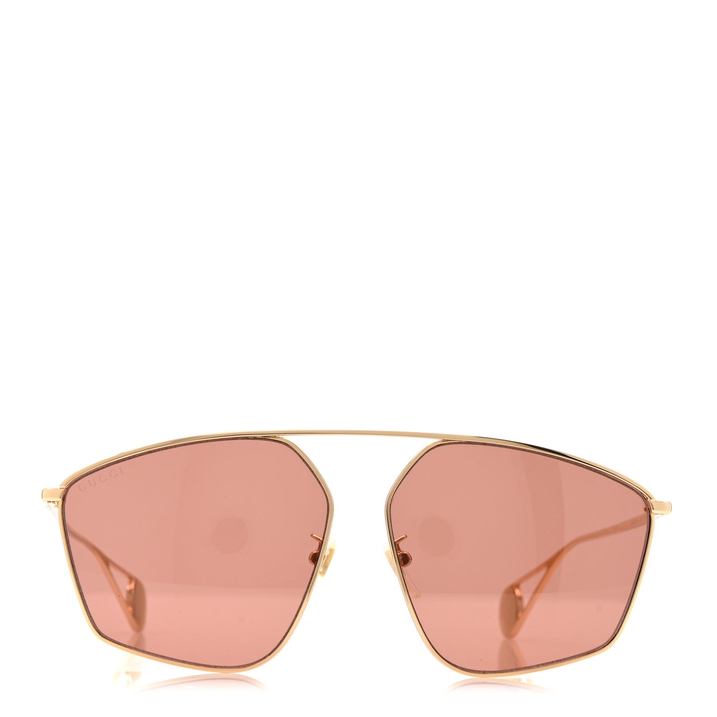 Square Frame GG0437SA Sunglasses Gold