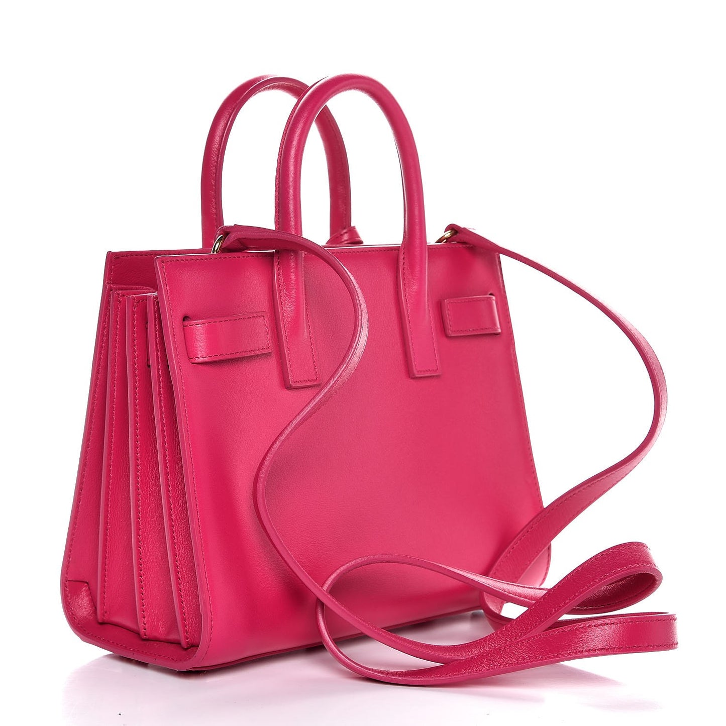 Calfskin Nano Sac De Jour Lipstick Fuchsia