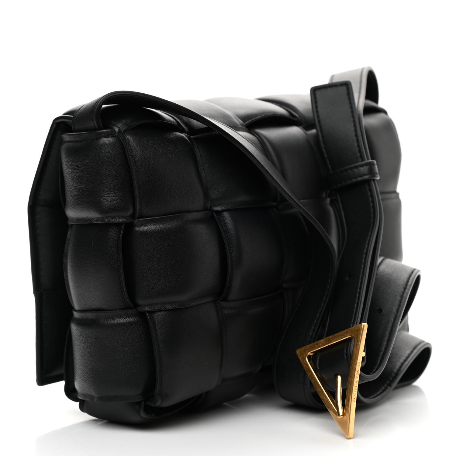 Bottega Veneta Nappa Maxi Intreccio Padded Cassette Crossbody Bag Black 3 of 8