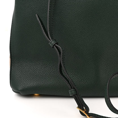 Burberry Derby Calfskin House Check Medium Banner Tote Dark Bottle Green 12 of 13