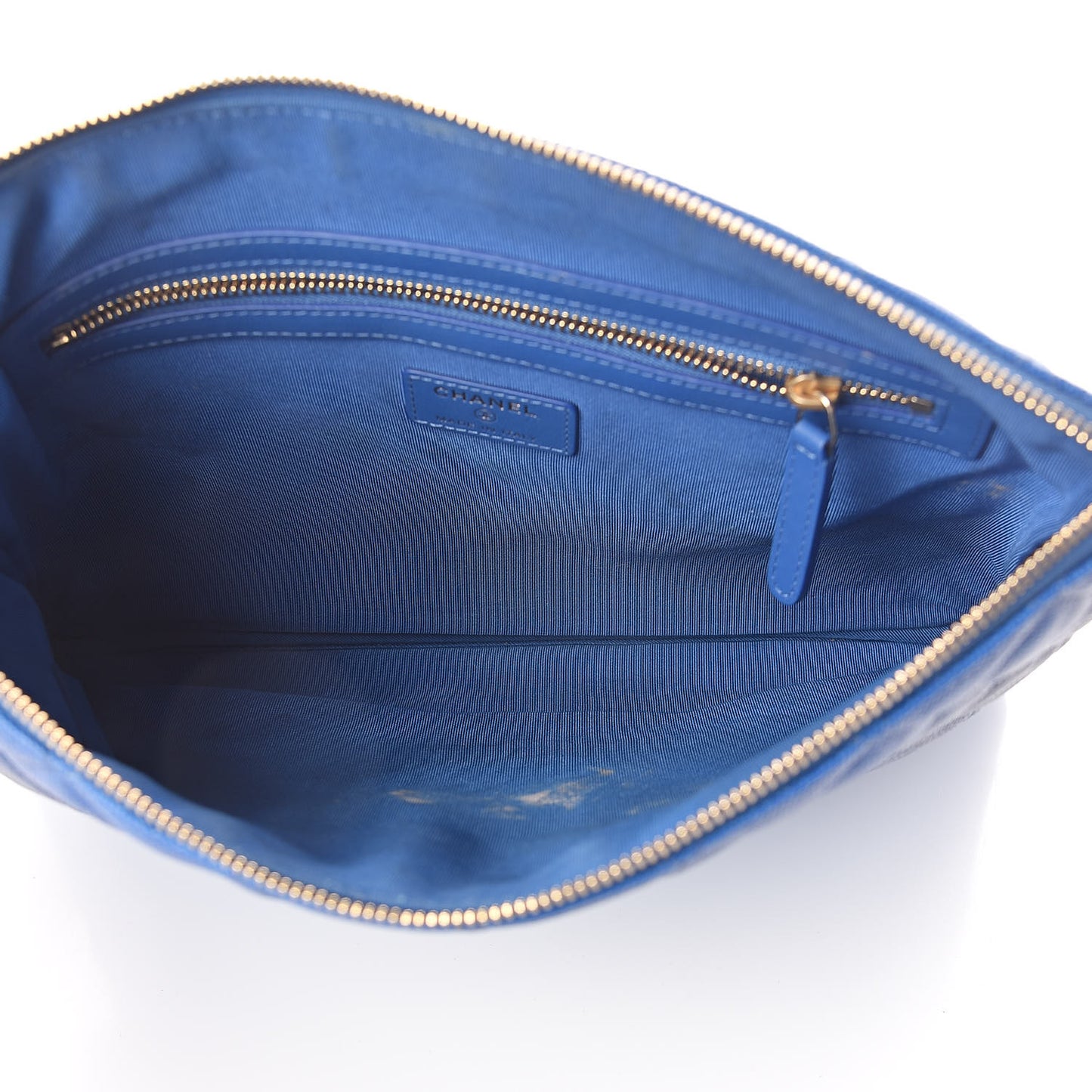 Caviar Ombre Medium Cosmetic Case Blue