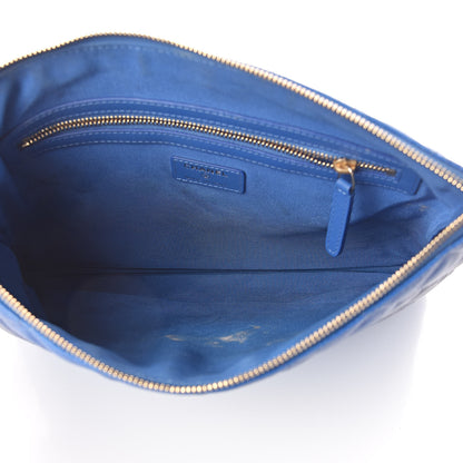 Chanel Caviar Ombre Medium Cosmetic Case Blue 5 of 9