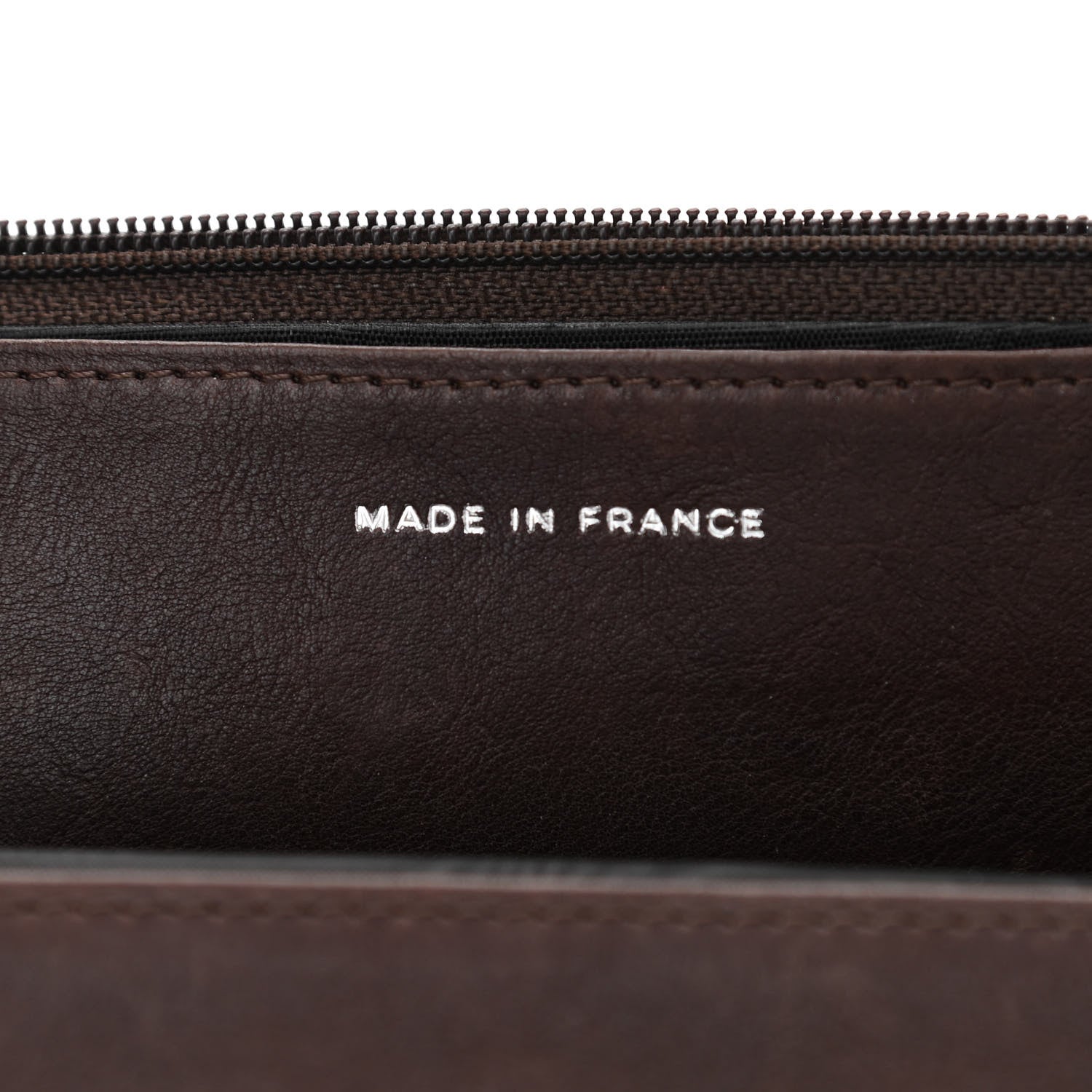 Chanel Caviar Timeless CC Wallet On Chain WOC Dark Brown 6 of 11